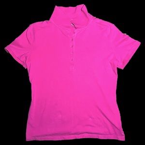 🦩HOT PINK POLO TYPE DRESS SHIRT💗